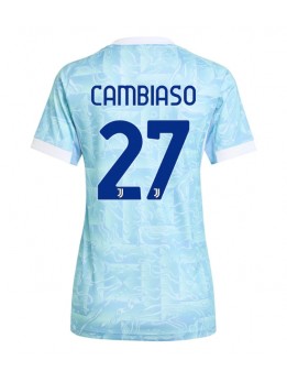 Juventus Andrea Cambiaso #27 Replika Borta Kläder Dam 2025-26 Kortärmad